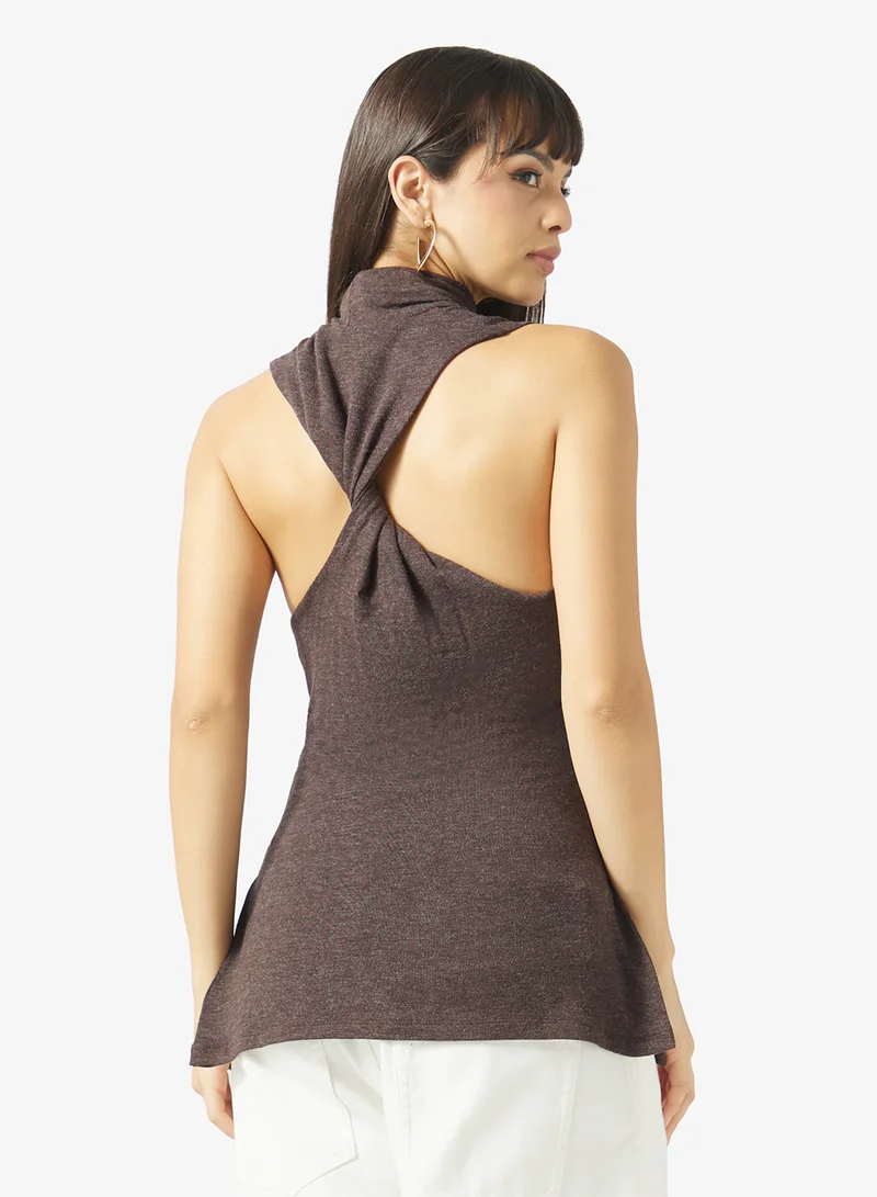 Topshop High Neck Tank Top