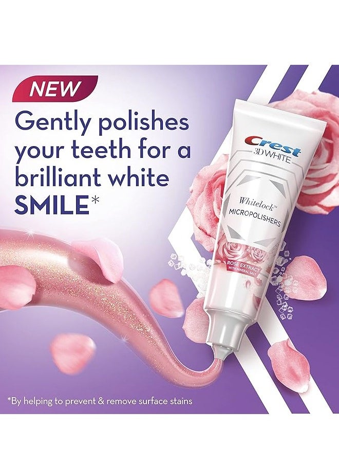 Crest 3D White Whitelock Micropolishers Rose Extract With Mineral Salt Toothpaste 88ML  - Image 2