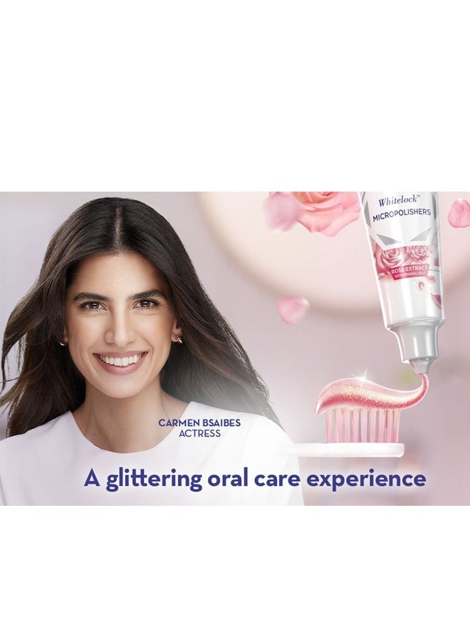 Crest 3D White Whitelock Micropolishers Rose Extract With Mineral Salt Toothpaste 88ML  - Image 3