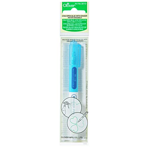 Clover 5013 Chacopen Water Soluble Blue with Eraser - Image 4
