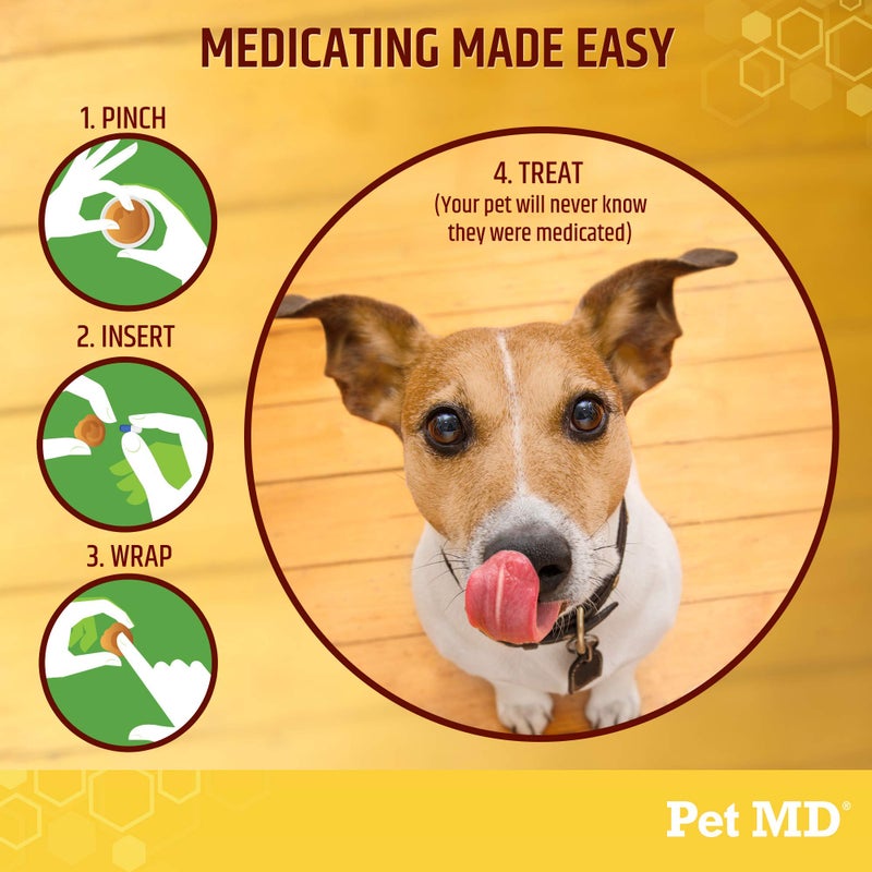 Pet MD Wrap A Pill Cheese & Bacon Flavor Pill Paste for Dogs - Make a Pocket or Pouch to Hide Pills & Medication 4.2 oz - Image 4