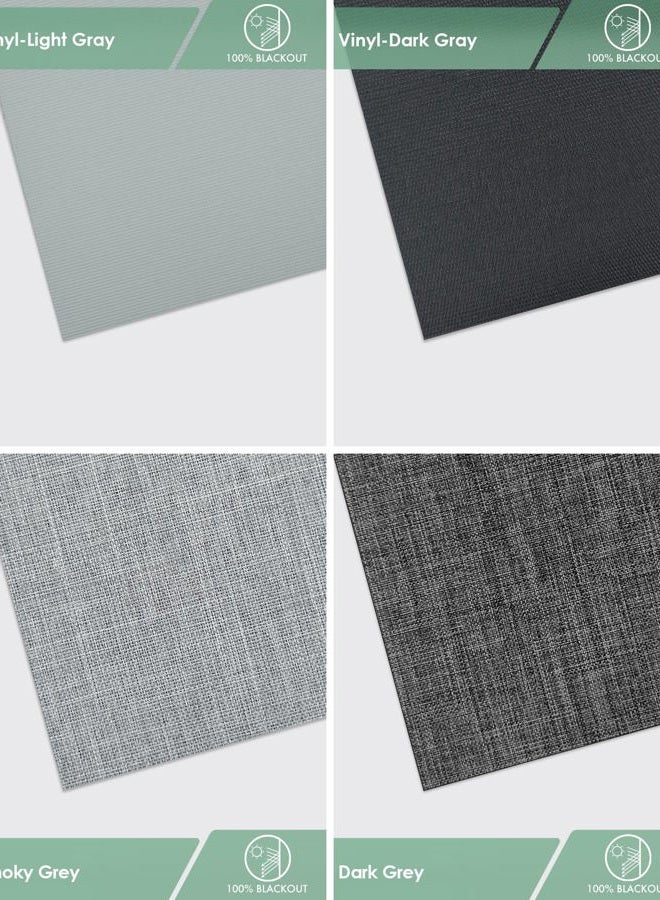 Yoolax Motorized Vertical Blinds Sample, Smart Blind Custom Size, Light Filtering Electric Blinds with WiFi Hardwire Motor for Home Office, Fabric Sample(Multi-Color) - Image 3