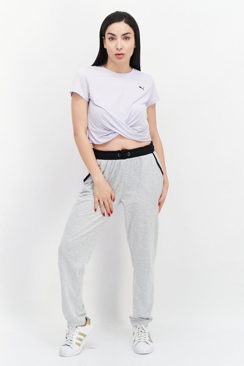 PUMA Women Sportswear Fit Short Sleeves Running T-Shirt, Lavender - Image 2