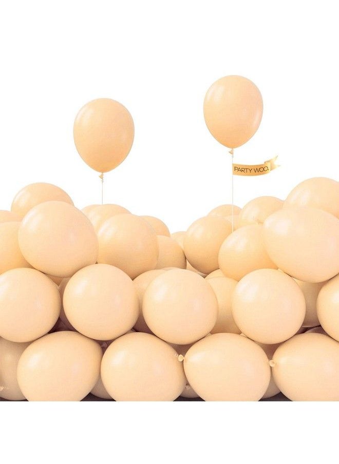 PartyWoo - Retro Apricot Balloons 50 Pcs 5 Inch Apricot Balloons Latex Balloons For Balloon Garland Arch As Party Decorations Birthday Decorations Wedding Decorations Baby Shower Decorations - Image 1
