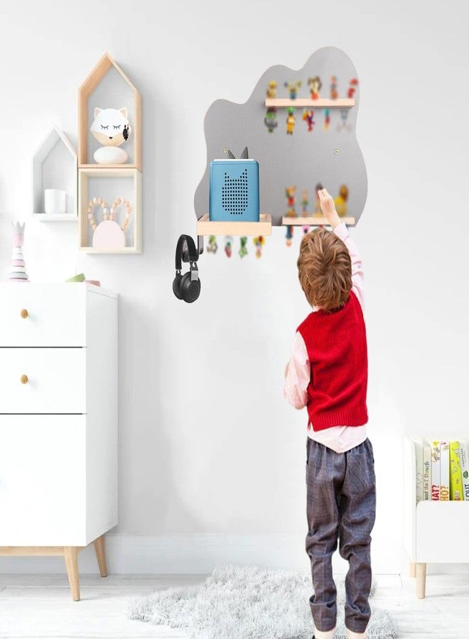 Danemort Magnetic Shelf for Tonie Box,Tonies Figures Wall Mounted Floating Shelves Compatible with Toniebox Audio Player Tonie Characters (Peak) - Image 4