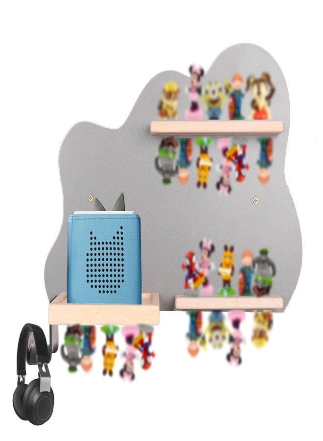 Danemort Magnetic Shelf for Tonie Box,Tonies Figures Wall Mounted Floating Shelves Compatible with Toniebox Audio Player Tonie Characters (Peak) - Image 1