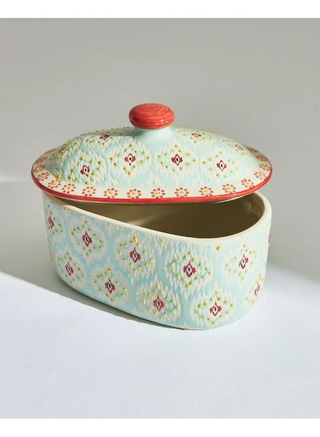 Chumbak  Ikat Fusion Ceramic Casserole Dish  | Best Price UAE