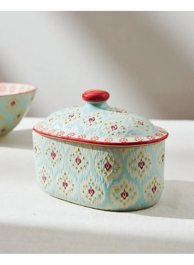 Ikat Fusion Ceramic Casserole Dish