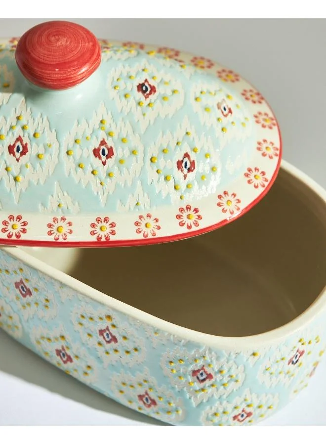 Chumbak  Ikat Fusion Ceramic Casserole Dish  | Best Price UAE