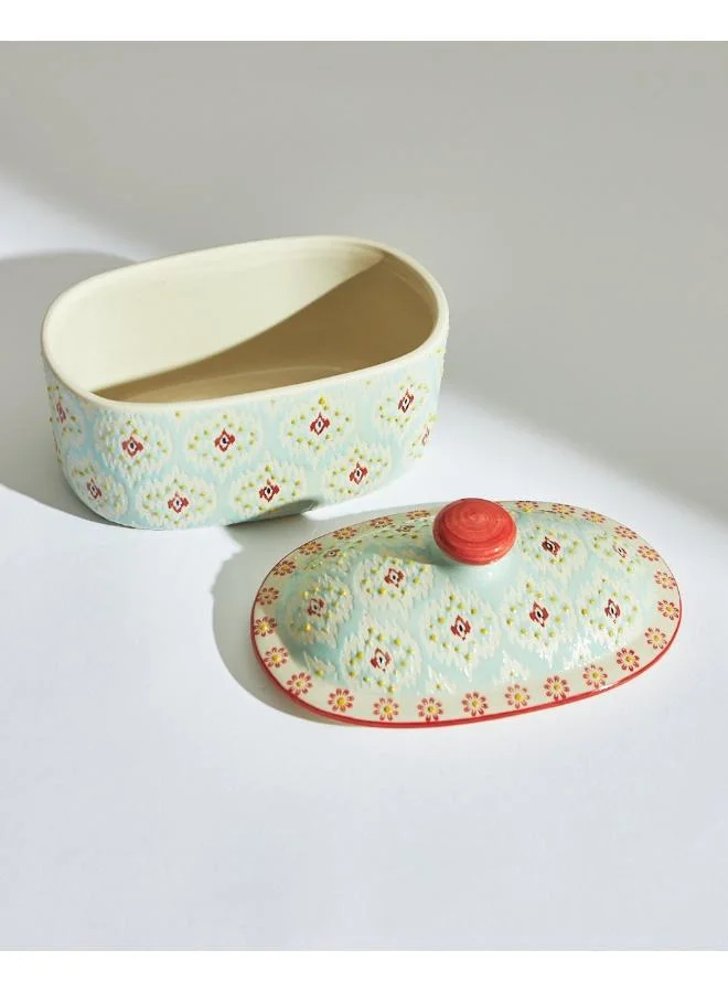 Chumbak  Ikat Fusion Ceramic Casserole Dish  | Best Price UAE