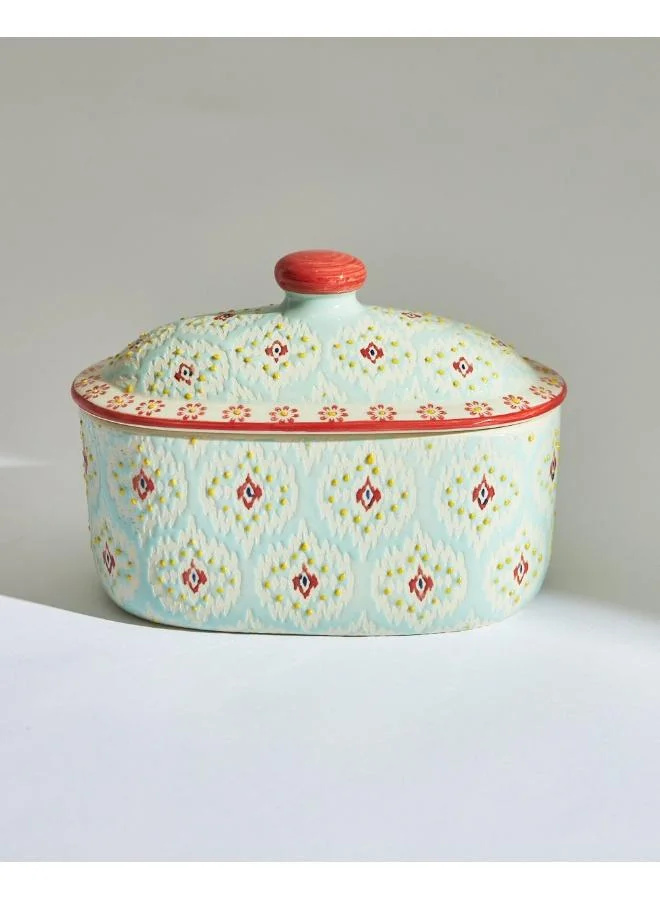 Chumbak  Ikat Fusion Ceramic Casserole Dish  | Best Price UAE