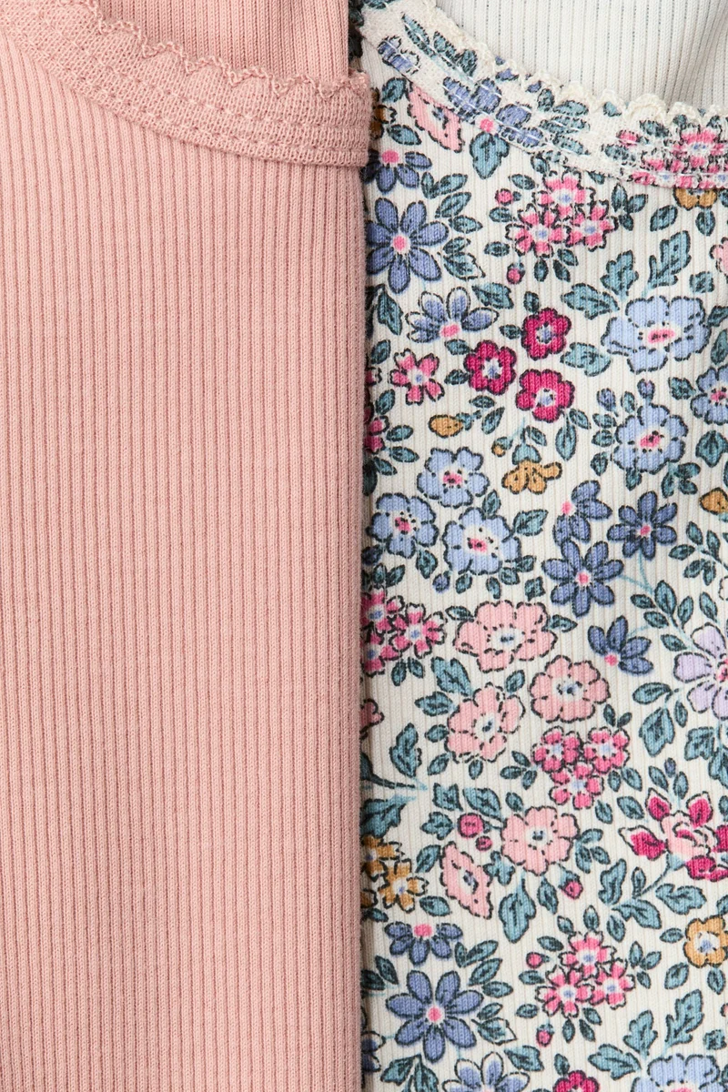 اتش اند ام بلوزة من الجيرسيه القطني- عبوة من قطعتين