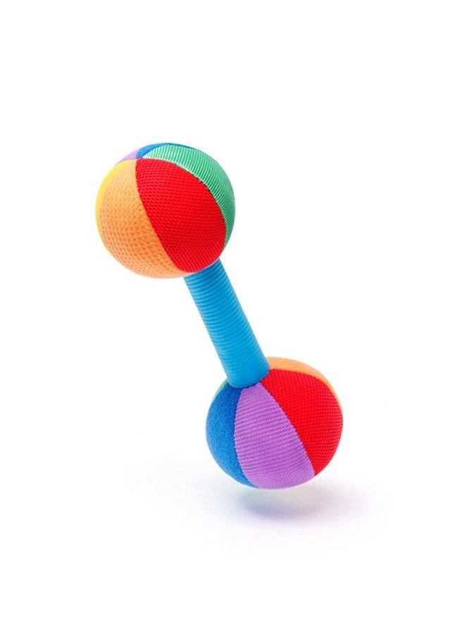 Jollybaby Baby Rattle Dumbbell Toys Plush Stuffer Soft Fabric Sensory Hand Barbell For Kids & Children Pretended Home Gym Exercise Fitness Sport Toy Gift(Color)  - Image 2
