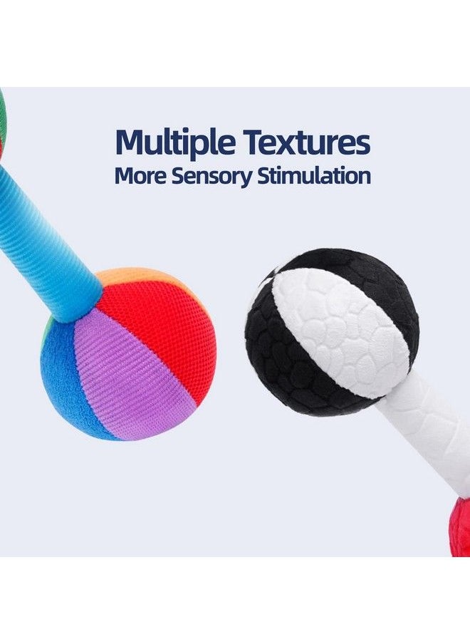 Jollybaby Baby Rattle Dumbbell Toys Plush Stuffer Soft Fabric Sensory Hand Barbell For Kids & Children Pretended Home Gym Exercise Fitness Sport Toy Gift(Color)  - Image 4