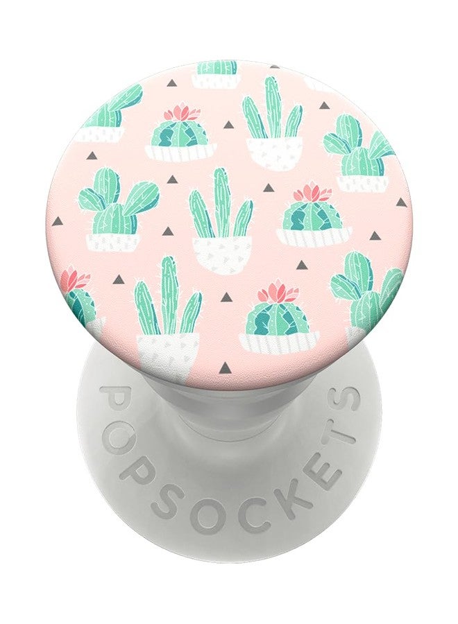 PopSockets Phone Grip with Expanding Kickstand, Adhesive Grip, Cute Cactus Pot - Image 1