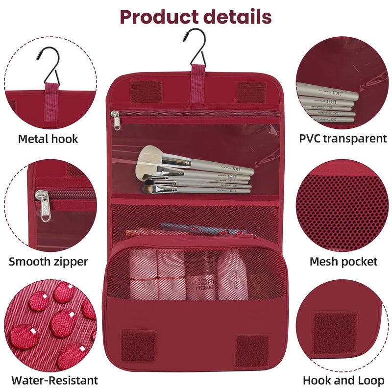 BAGAIL 10 Set Packing Cubes Various Sizes Packing Organizer for Travel Accessories Luggage Carry On Suitcase-Burgundy - Image 4