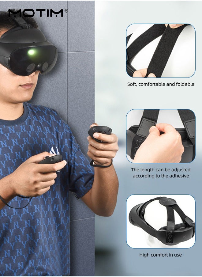 Motim Meta Quest Pro VR Head Strap, Adjustable Comfortable Headsets Holder Replacement Strap, Soft Cushion Reduced Pressure for Meta Quest Pro /Meta Quest 2/Meta Quest 3 /PICO 4  - Image 5