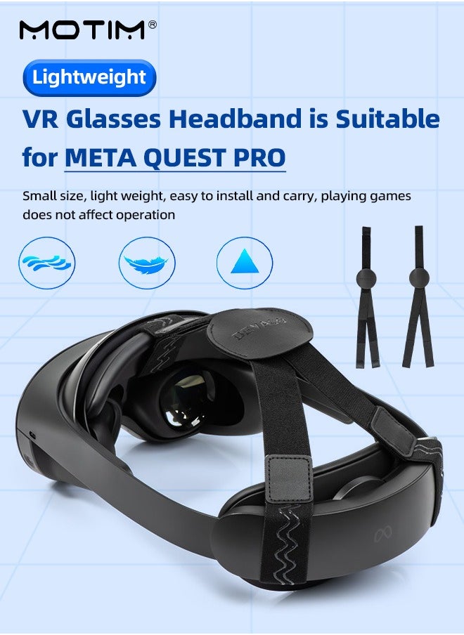 Motim Meta Quest Pro VR Head Strap, Adjustable Comfortable Headsets Holder Replacement Strap, Soft Cushion Reduced Pressure for Meta Quest Pro /Meta Quest 2/Meta Quest 3 /PICO 4  - Image 2