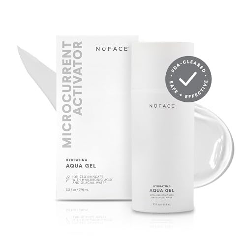 NuFACE Aqua Gel Activator Microcurrent Conductive Gel Activator Powered by IonPlex Hyaluronic Acid to Enhance Results of NuFACE Microcurrent Facial Device Improves Skin Radiance 33 oz - Image 2