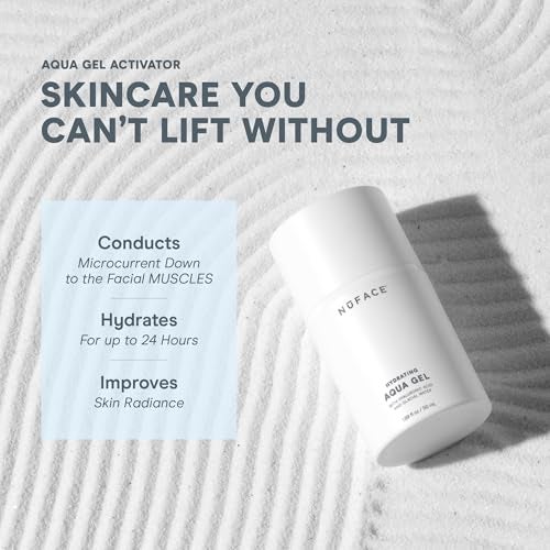 NuFACE Aqua Gel Activator Microcurrent Conductive Gel Activator Powered by IonPlex Hyaluronic Acid to Enhance Results of NuFACE Microcurrent Facial Device Improves Skin Radiance 33 oz - Image 5