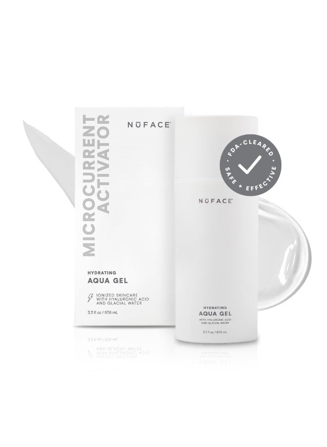 NuFACE Aqua Gel Activator Microcurrent Conductive Gel Activator Powered by IonPlex Hyaluronic Acid to Enhance Results of NuFACE Microcurrent Facial Device Improves Skin Radiance 33 oz - Image 3