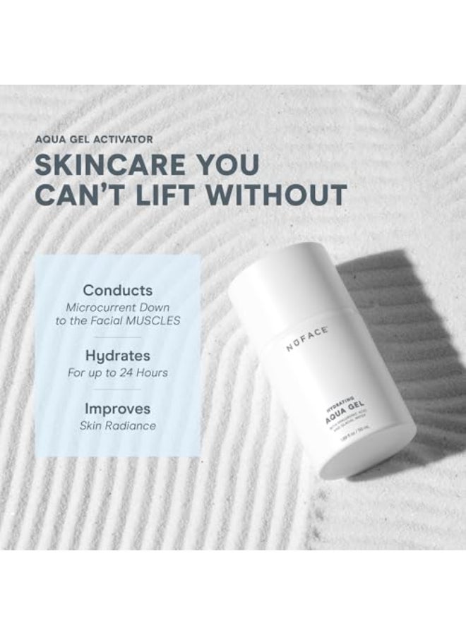 NuFACE Aqua Gel Activator Microcurrent Conductive Gel Activator Powered by IonPlex Hyaluronic Acid to Enhance Results of NuFACE Microcurrent Facial Device Improves Skin Radiance 33 oz - Image 4