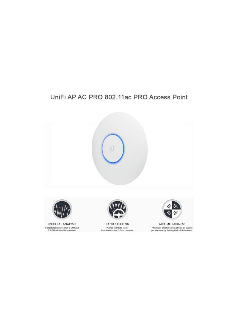 UBIQUITI NETWORKS COMMERCIAL - Ubiquiti Unifi Uap-ac-pro Ieee 802.11ac 867 Mbit/s Wireless Access Point - 2.40 Ghz, 5 Ghz - 3 X An - Image 1