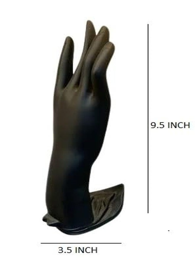 morel MANNEUIN HAND FINGER DISPLAY HOLDER STAND, JEWELLERY DISPLAY HOLDER ORGANIZER, RING HOLDER PACK 2. (9.5 INCH, BLACK) - Image 2