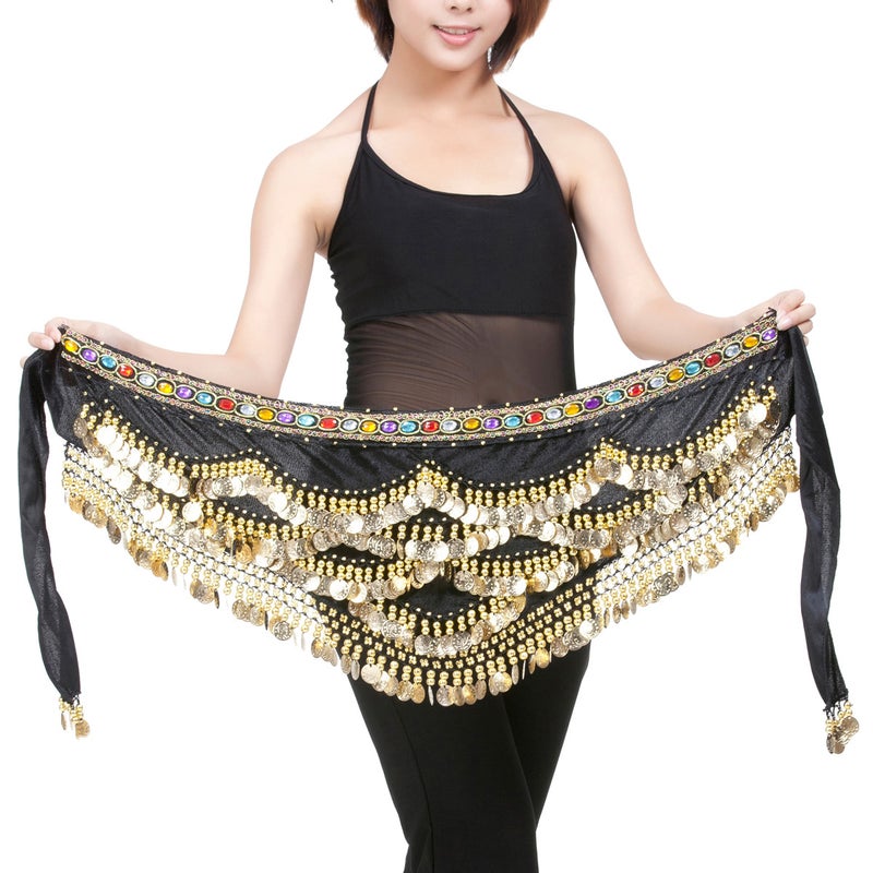 Belly Dance Sequined Waist Chain Rose - Image 3