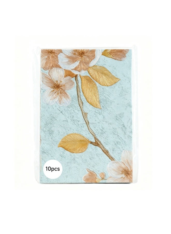 Via Saffi 10 Packs Envelopes, Thick Vintage Paper Envelopes, Small Envelope for Business Card, Wedding Invitations, Greeting Cards, Thank You Notes, Gift Cards & Holiday Decor (Mint Green, 16×11cm) - Image 4