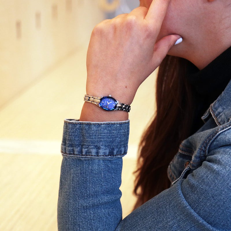 Armitron Women's 75/3313BLSV Sapphire Blue and Silver-Tone Bracelet Watch - Image 2