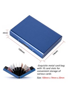 T NEWFUN Metal credit card holder 10 cards  - Image 2