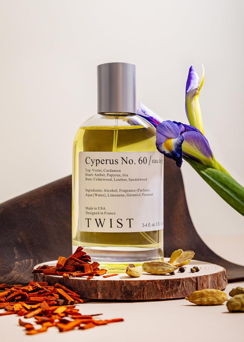Twist - Cyperus No. 60 - Eau De Parfum Inspired by Santal 33, Long-Lasting Perfume For Women & Men, Sandalwood & Woods, Vegan, Clean Ingredients, Unisex, Fragrance - Spray 100 ml | 3.4 fl. oz. - Image 3