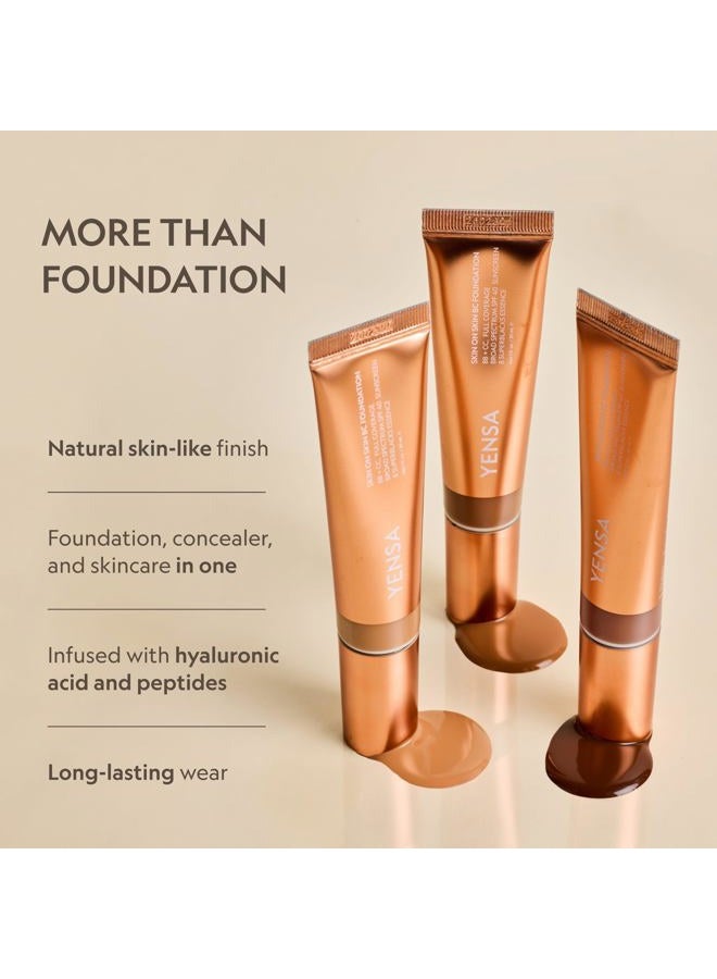Yensa BC Foundation - Full Coverage, Skin Superfood, Hydrating Serum & SPF 40 Sunscreen (Medium Neutral) 1 fl oz - Image 5
