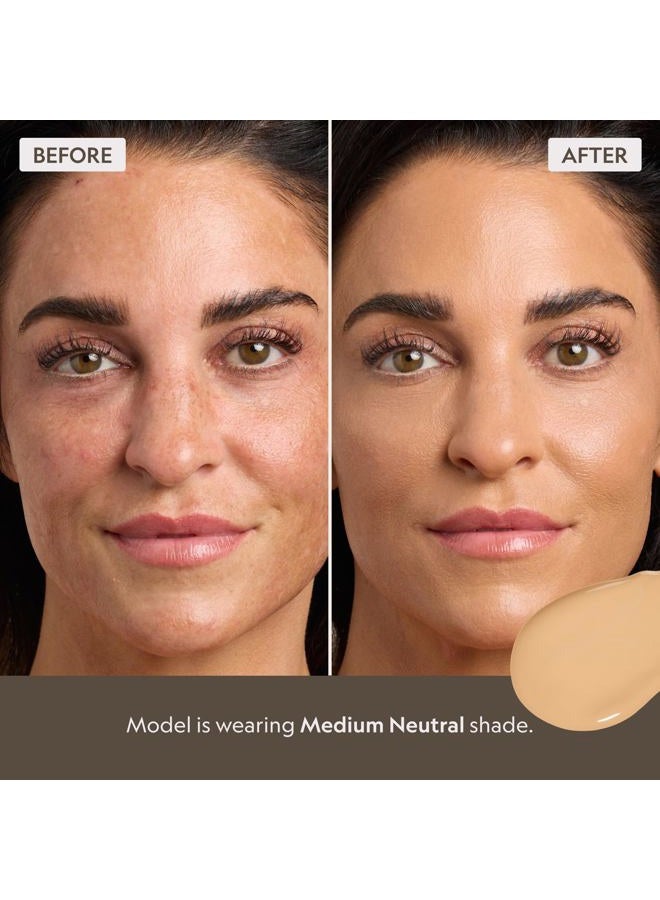 Yensa BC Foundation - Full Coverage, Skin Superfood, Hydrating Serum & SPF 40 Sunscreen (Medium Neutral) 1 fl oz - Image 3