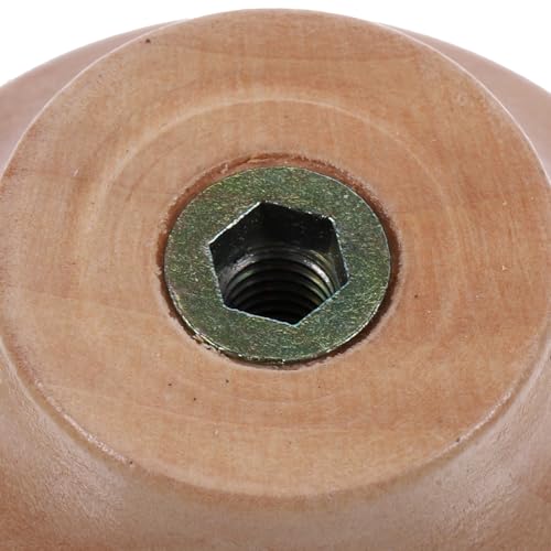 HAKIDZEL Replaceable Pot Lid Handle Knobs 2-Pack Heat Resistant Wooden Pan Lid Handles for Saucepan Skillet Steaming Pot Lids Easy Installation Replacement Accessories - Image 2