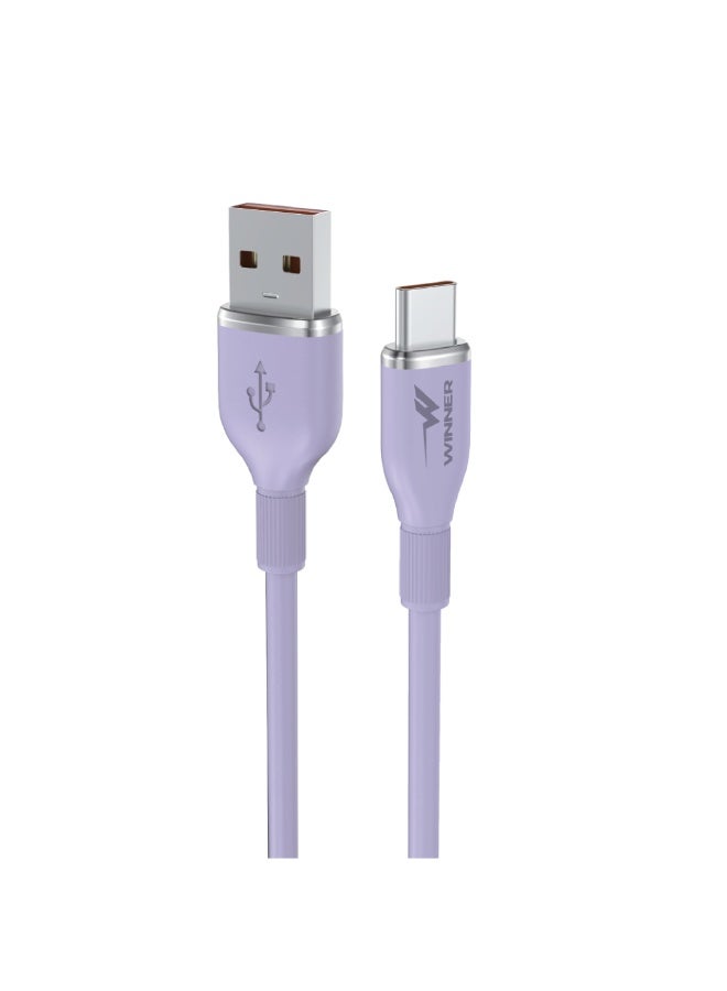 WE WINNER Silicone cable for charging and data USB-Type C - Image 1