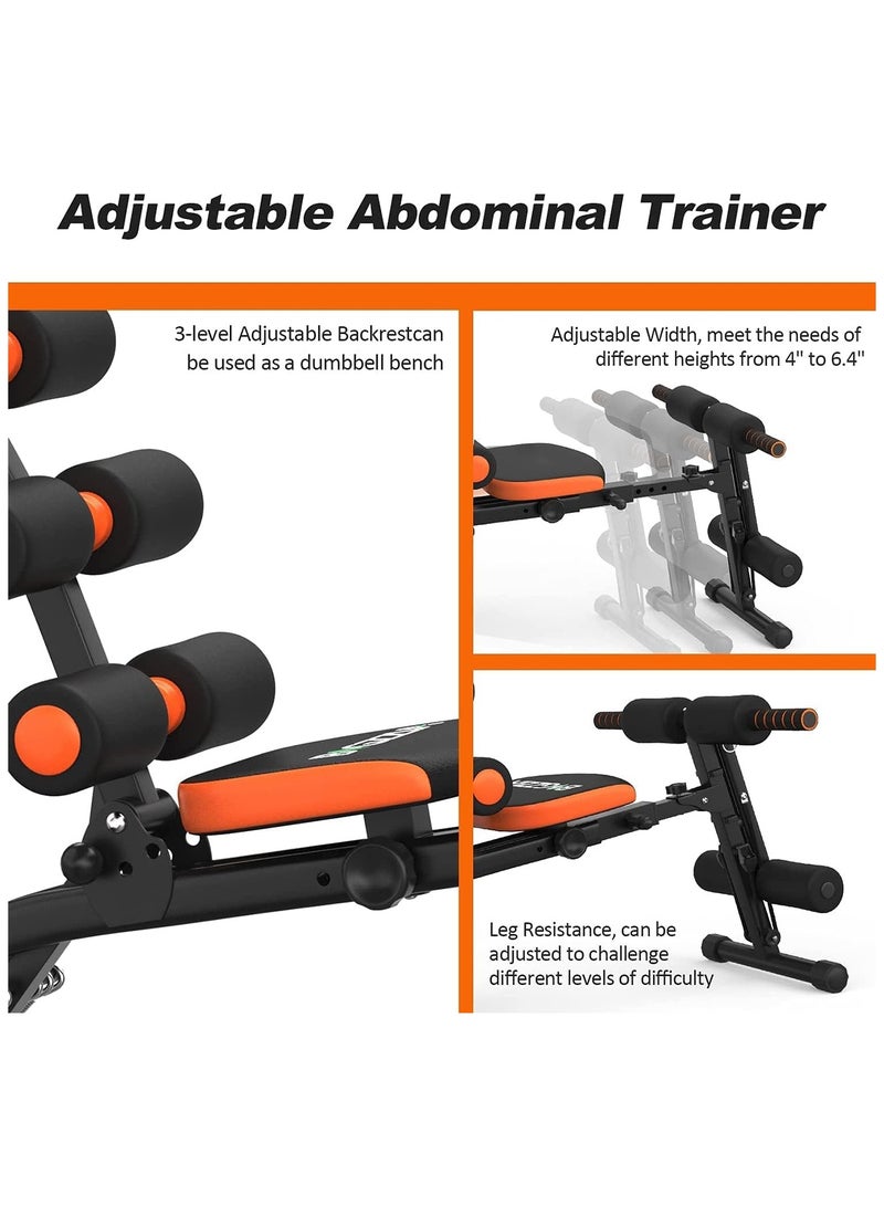 Abdominal Trainer – Core & Abs Rocket Exercise Chair with Foam Rollers, Adjustable Levels, Fitness Crunch Machine & Workout Bench for Home Gym - Image 4