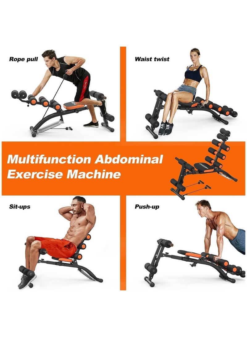 Abdominal Trainer – Core & Abs Rocket Exercise Chair with Foam Rollers, Adjustable Levels, Fitness Crunch Machine & Workout Bench for Home Gym - Image 3