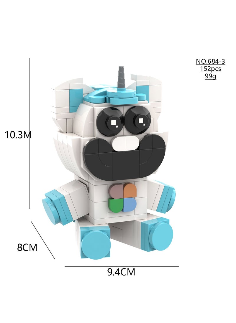 General - 602 Pcs  Smiling Critters Anime Characters Building Blocks Set - Image 1