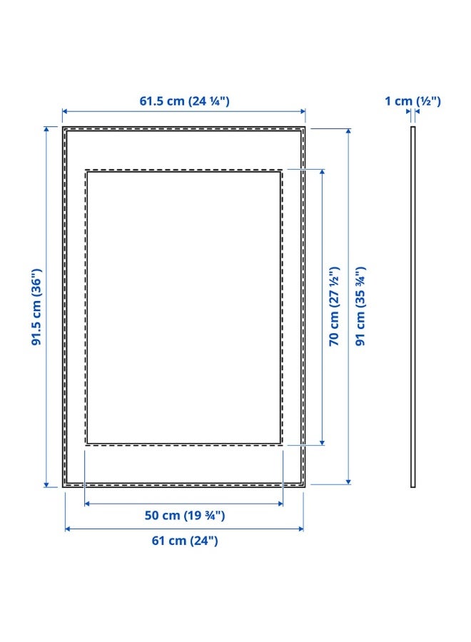 LOMVIKEN إطار، أسود، 61×91 سم - Image 4