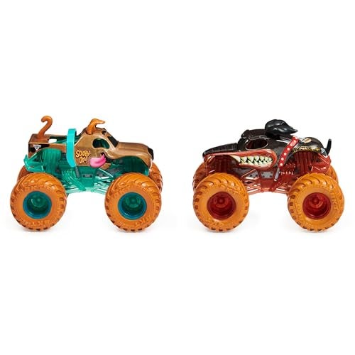 Monster Jam, Official Monster Mutt Rottweiler Vs. Scooby Doo Color-Changing Die-Cast Monster Trucks, 1:64 Scale - Image 2