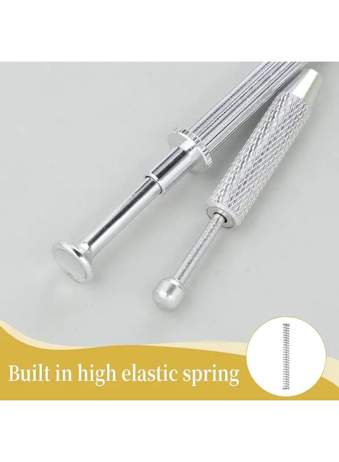 Precision Anti Slip Fork Tip Tweezers Set Long and Short Styles 2pcs for Jewelry Electronics - Image 4