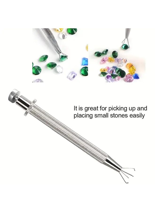 Precision Anti Slip Fork Tip Tweezers Set Long and Short Styles 2pcs for Jewelry Electronics - Image 2