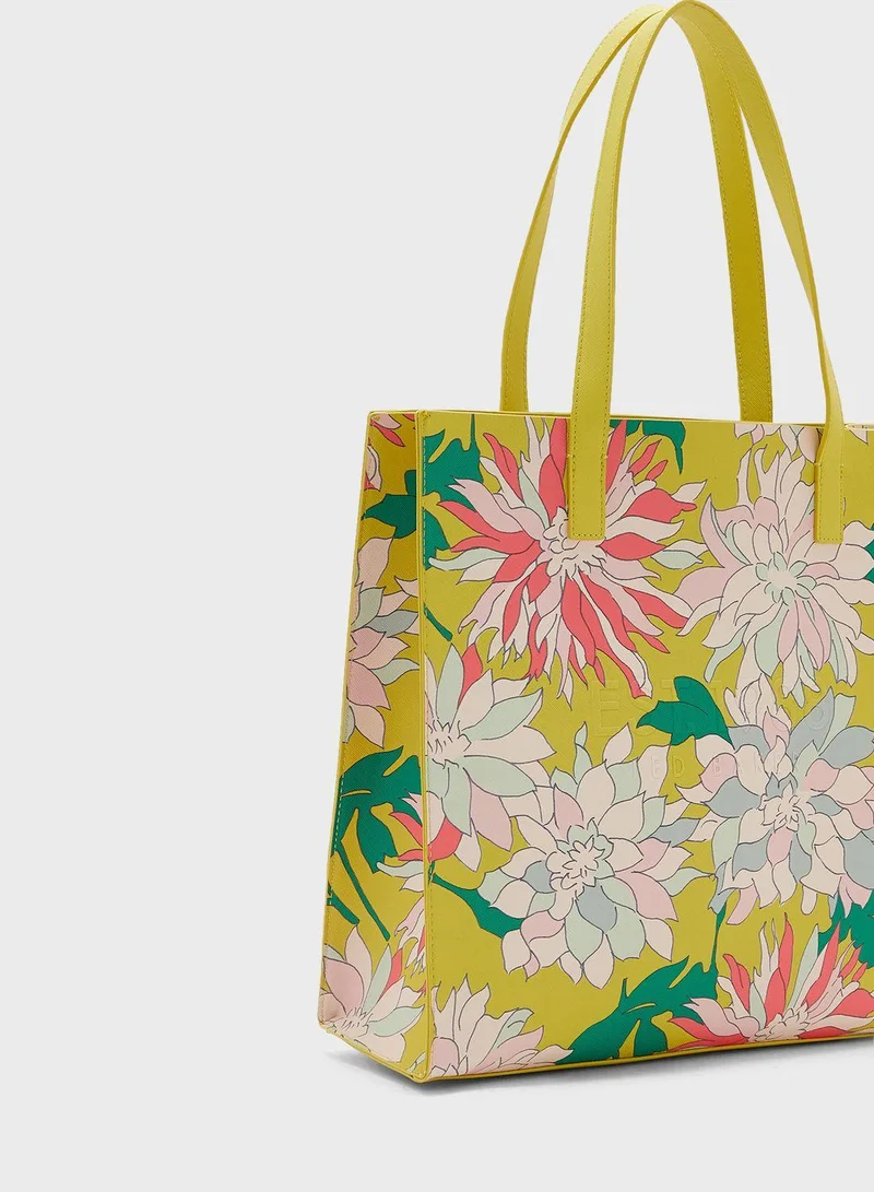 Ted Baker Floricn Floral Printed Large Icon Tote Bag for Women