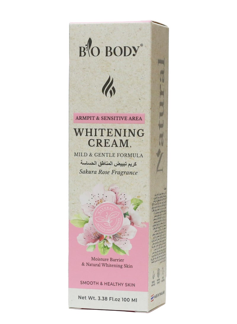 bio-body Whitening Cream Sakura Rose Fragrance 100ml - Image 2