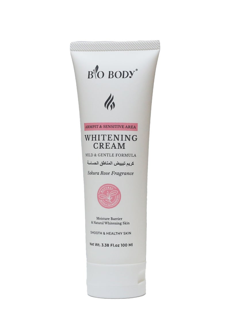 bio-body Whitening Cream Sakura Rose Fragrance 100ml - Image 3