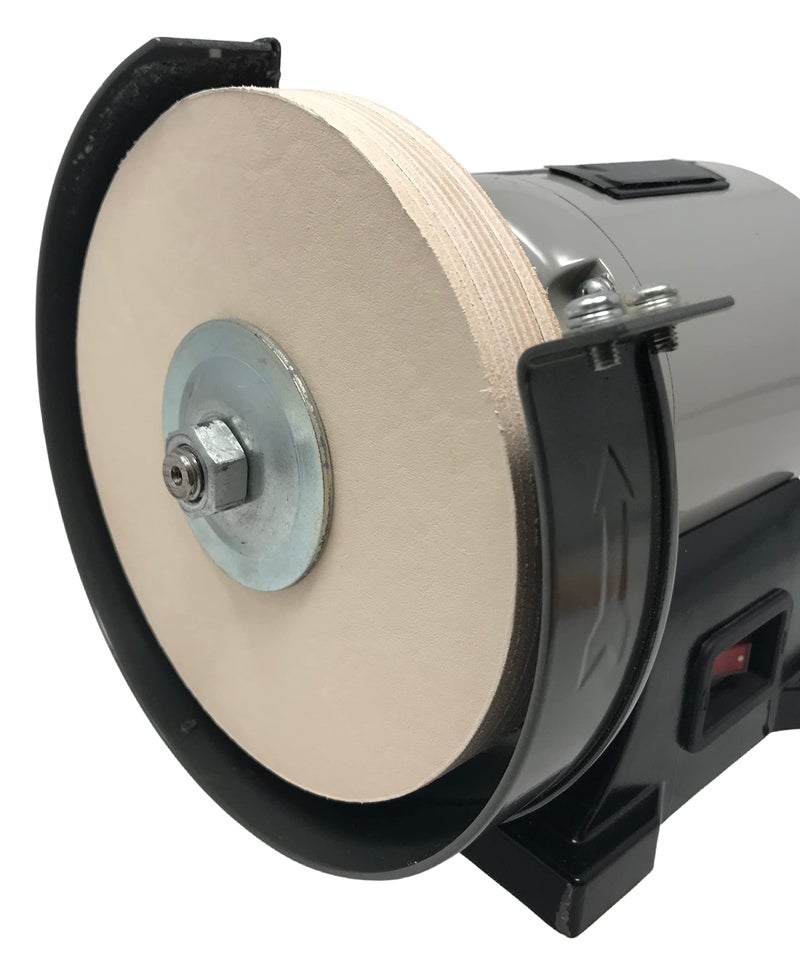 Pro Sharpening Supply 6" Pro Sharpening Supply Leather Honing Wheel Fits 6 in. Bench Grinders and Polishers - Image 2