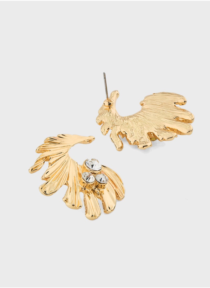 Ella Limited Edition - Embellished Floral Stud Earrings - Image 1