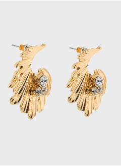 Embellished Floral Stud Earrings